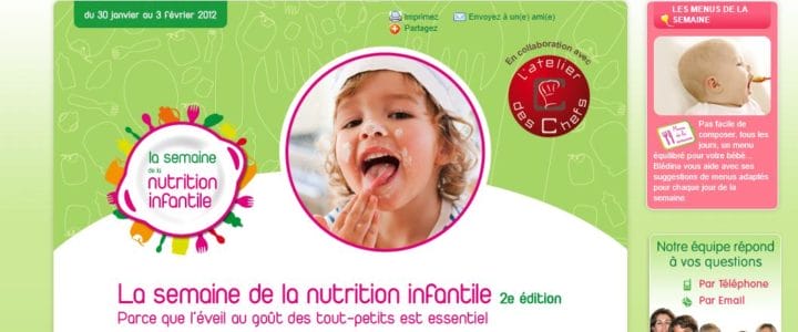 La semaine de la nutrition infantile de Blédina