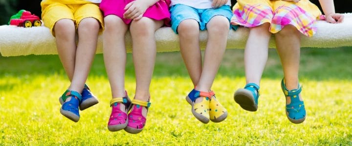 sélection de chaussures pour enfant