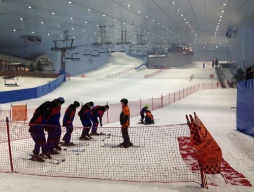 activités à faire avec des enfants à Dubaï : ski Dubaï
