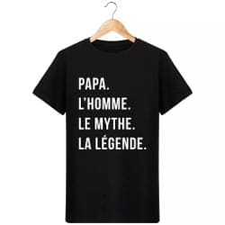 tee-shirt pour papa mythe
