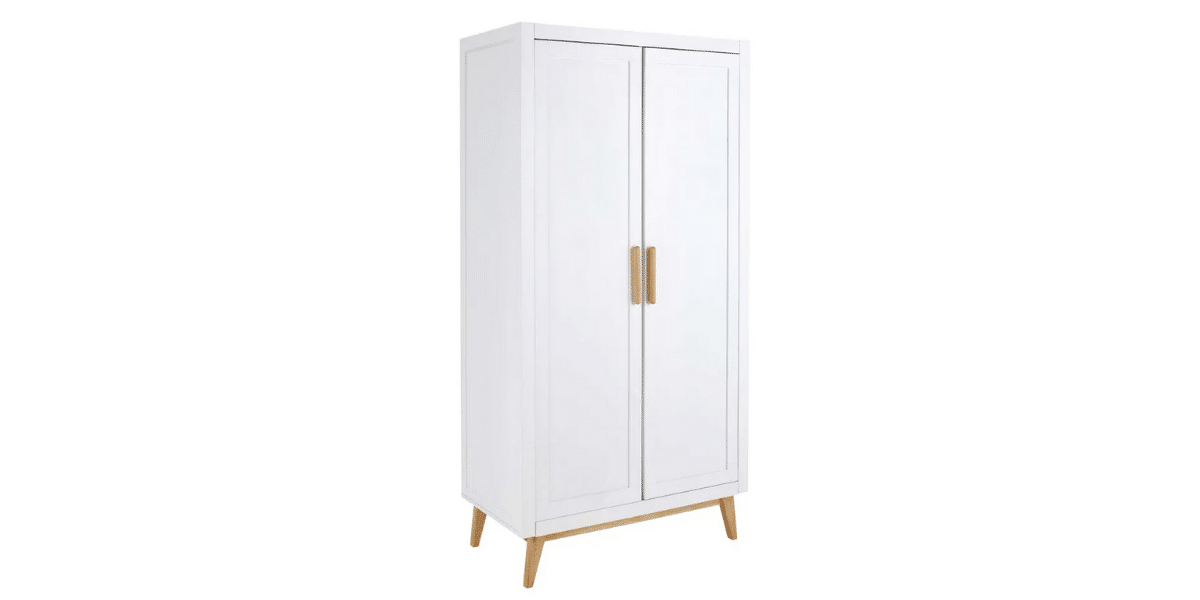 armoire en bois blanc pour enfant April marque Maisons Du Monde