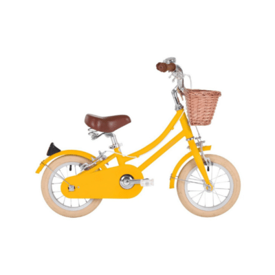vélo jaune 12 pouce marque Bobbin enfant