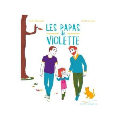 couverture livre enfant les papas de VIolette