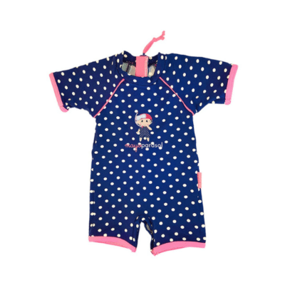 maillot de bain bleu genre combinaison pour bébé marque mayoparasol
